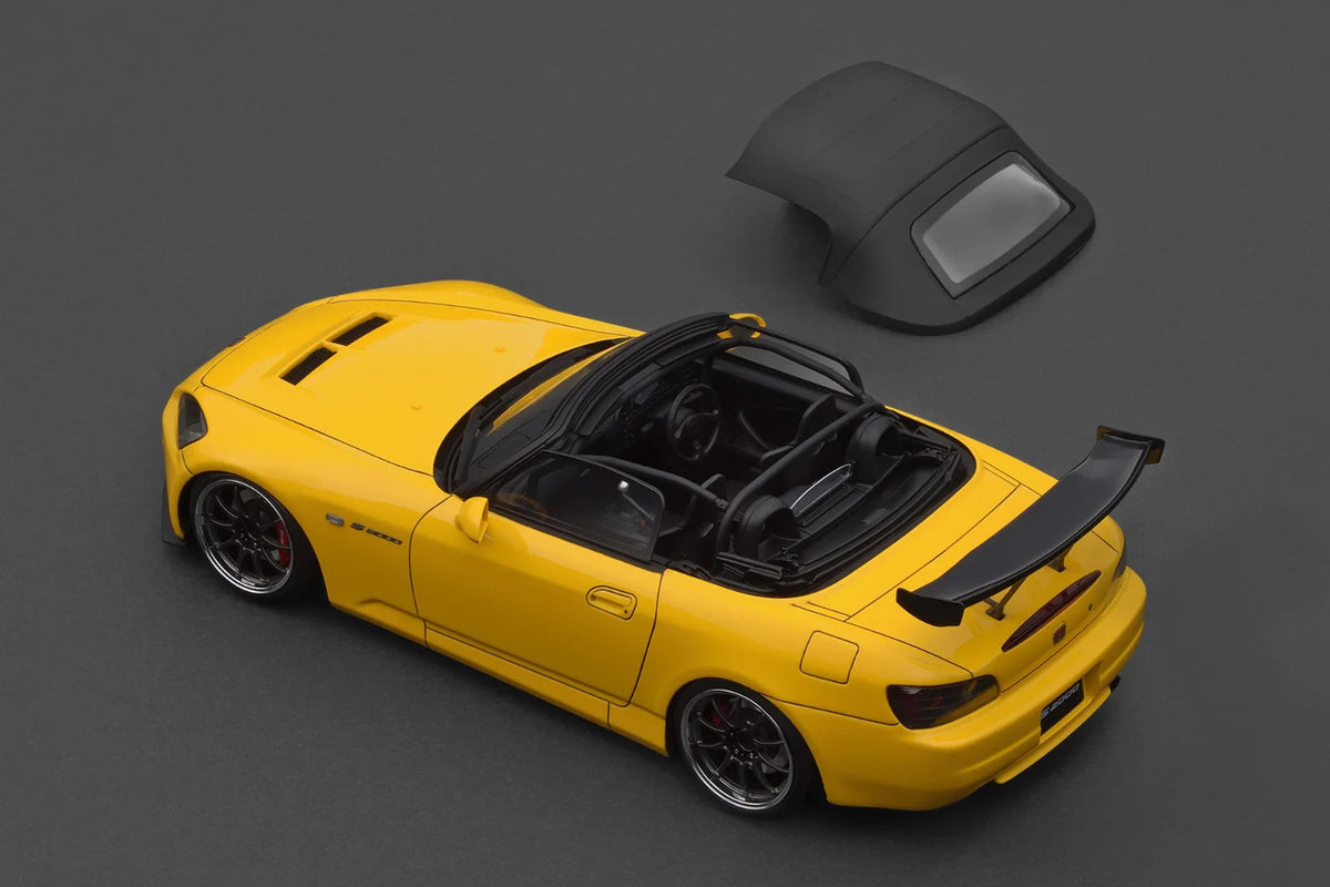 Ignition Model IG3919 1/18 Honda S2000 AP1 Yellow Sports Roadster