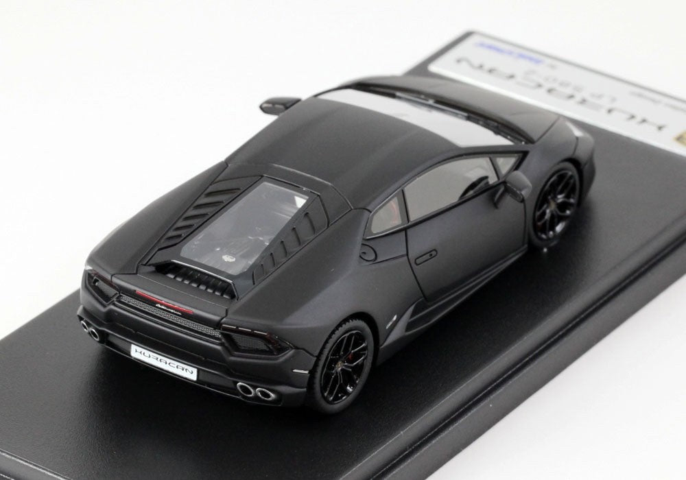 Looksmart LS455D 1/43 Lamborghini Huracan LP580-2 2016 Nero Nemesis Matt Black