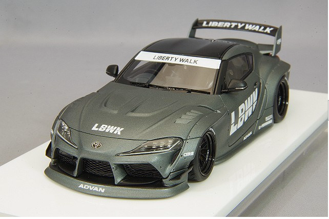 Make Up EIDOLON LB017D 1/43 LB-WORKS GR Supra Matte Storm Grey LD97 Wheels