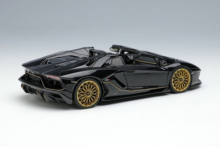EIDOLON EM637E 1/43 Lamborghini Aventador LP780-4 Ultimae Roadster Black Ltd 60