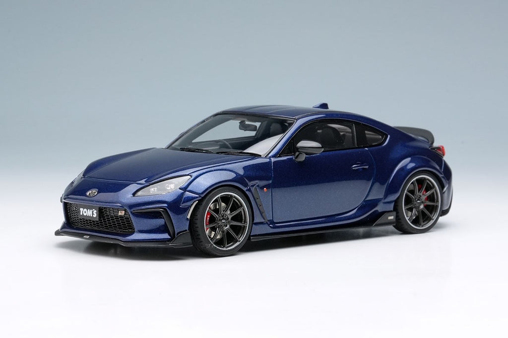 EIDOLON EM725G 1/43 Toyota TOM'S GR86 Wide Body 2022 Sapphire Blue Resin 50pcs