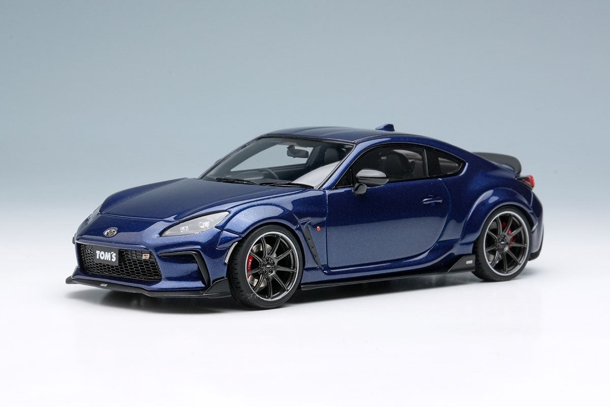 EIDOLON EM725G 1/43 Toyota TOM'S GR86 Wide Body 2022 Sapphire Blue Resin 50pcs
