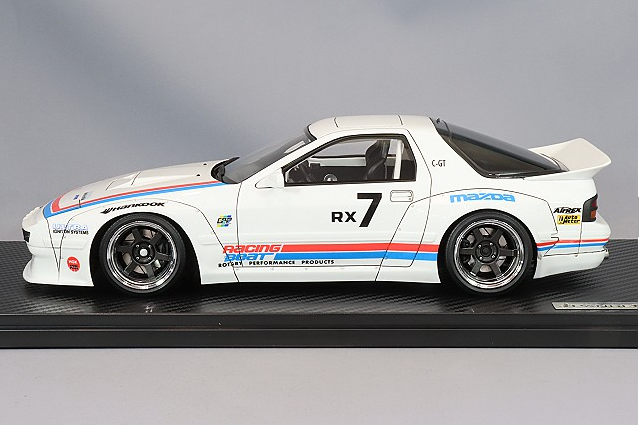 Ignition Model IG2910 1/18 PANDEM Mazda RX-7 (FC3S) White TE37 Wheels