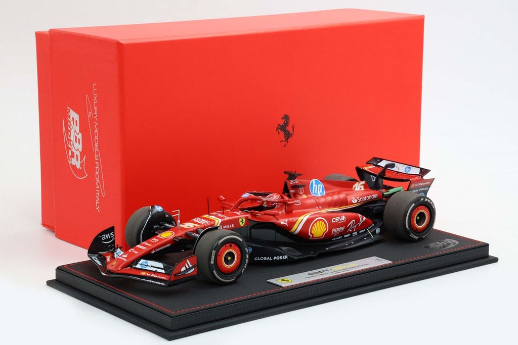 BBR BBR241816EDIE 1/18 Ferrari SF-24 2024 US GP Austin C.Leclerc Winner Diecast