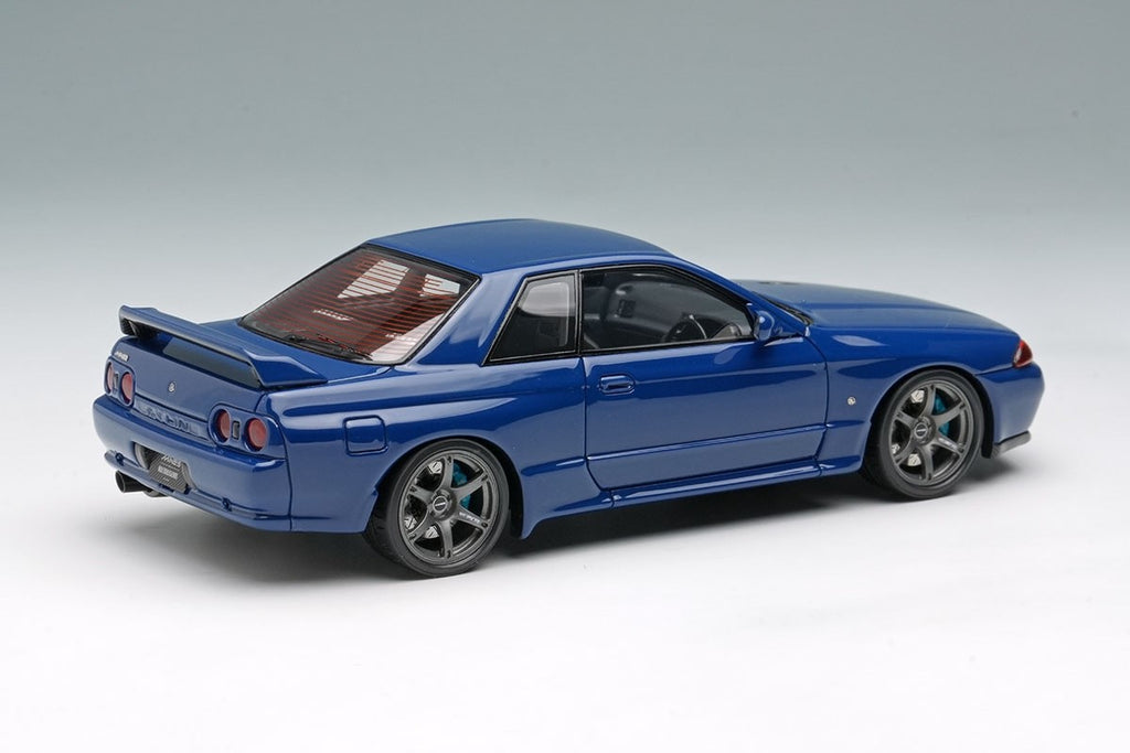 EIDOLON EM679B 1/43 Built by Legends Mines Skyline GT-R BNR32 Nara Blue Resin
