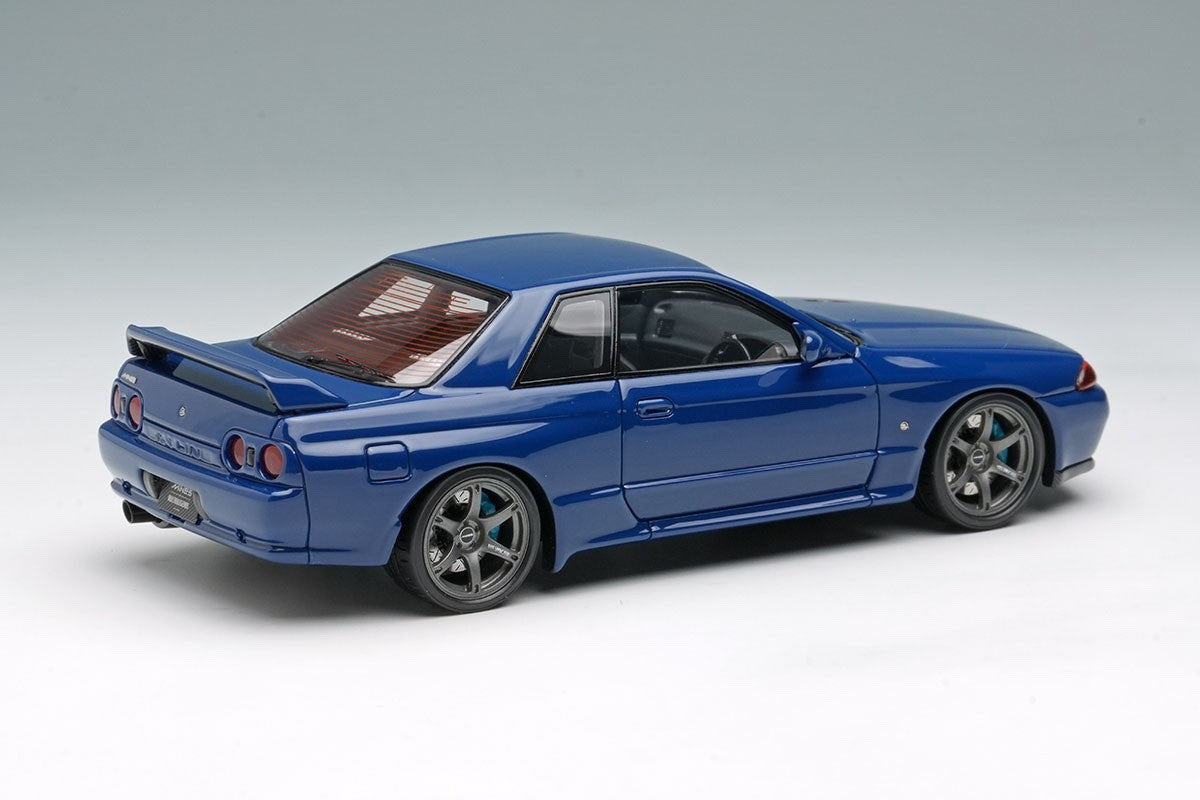 EIDOLON EM679B 1/43 Built by Legends Mines Skyline GT-R BNR32 Nara Blue Resin
