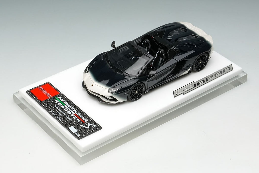 EIDOLON EM767C 1/43 Lamborghini Aventador S Roadster 50th Japan 2018 Bianco