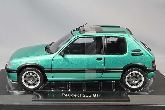 Norev NO184847 1/18 Peugeot 205 GTI Griffe 1991 Green Diecast