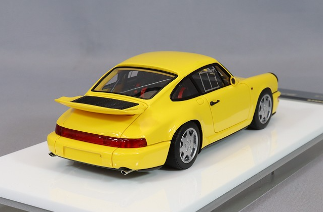 Make Up VISION VM164B 1/43 Porsche 911 Carrera 4 Lightweight Speed Yellow 1990