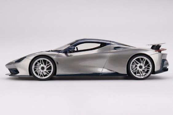 Top Speed TS0460 1/18 Pininfarina Battista 2019 Silver Blue US Launch Edition Re