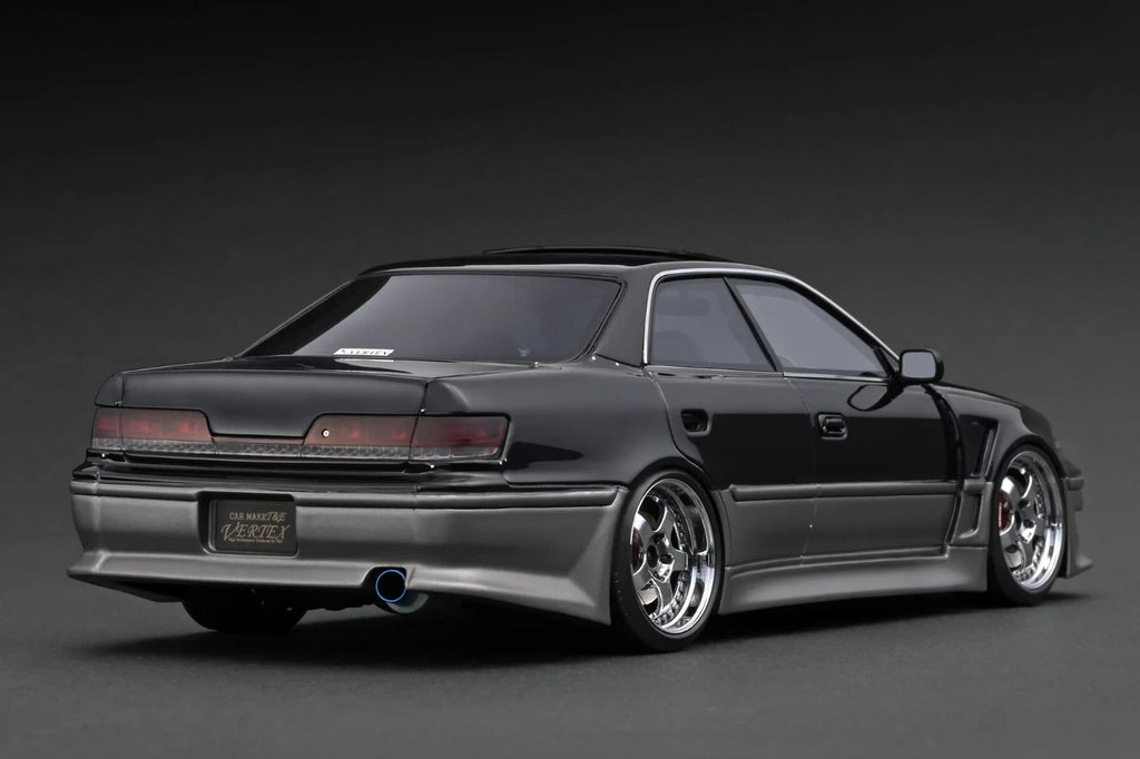 Ignition Model IG3579 1/18 VERTEX Toyota Mark II JZX100 Black/Gun Resin