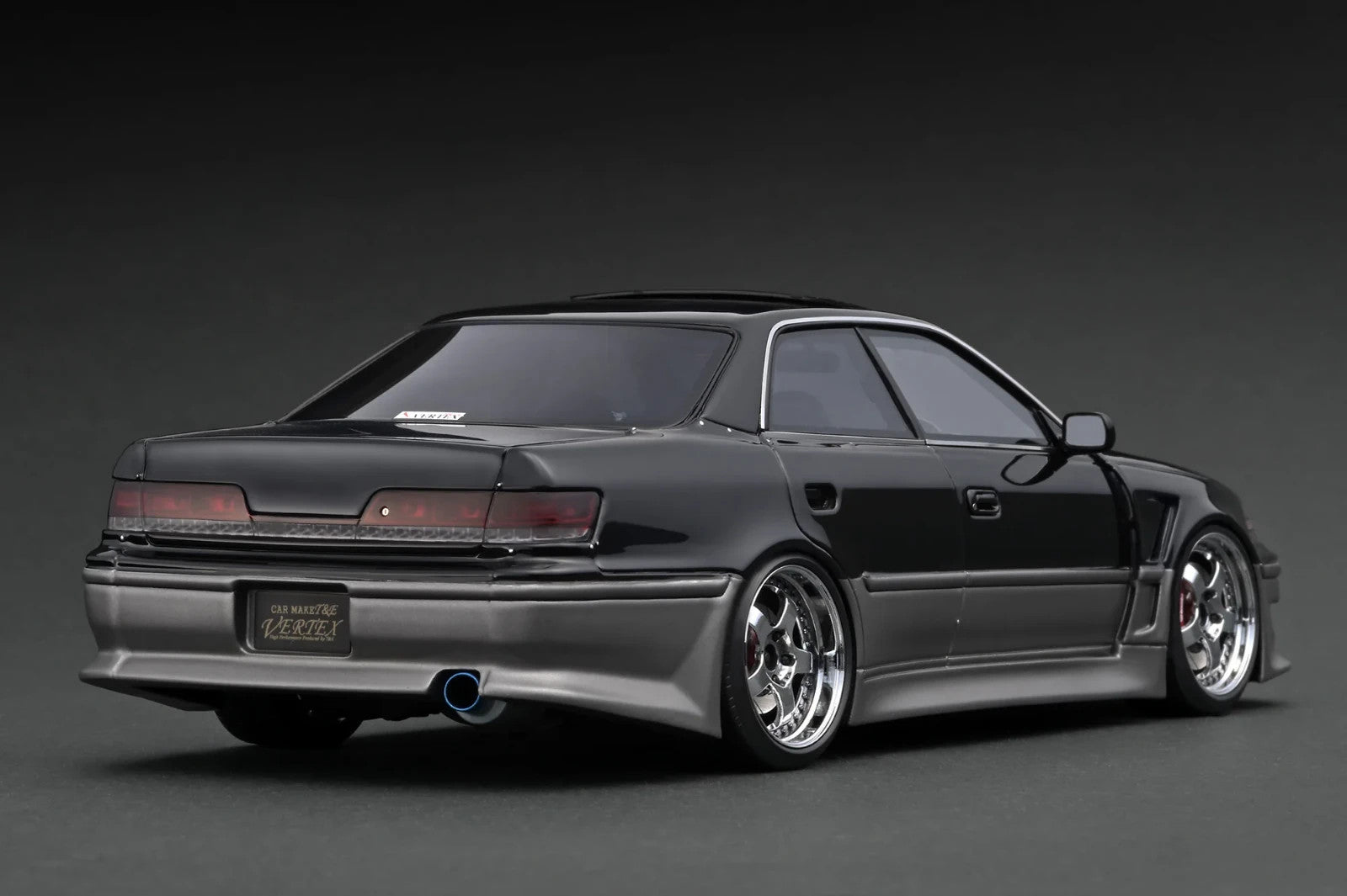 Ignition Model IG3579 1/18 VERTEX Toyota Mark II JZX100 Black/Gun Resin