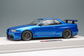 Make Up EIDOLON EML130B 1/18 Mines Nissan Skyline GT-R BNR34 Bayside Blue