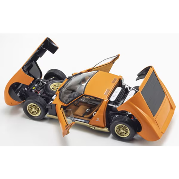 Kyosho KS08314PB 1/18 Lamborghini Miura P400 Orange Diecast Model Car