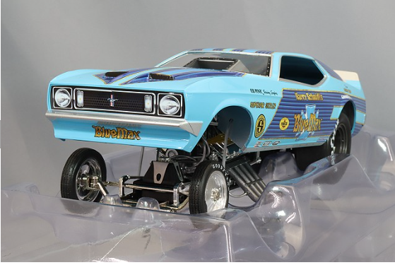 Auto World KS-AW299 1/18 Ford Mustang Funny Car 1973 Blue Blue Max Multi Color