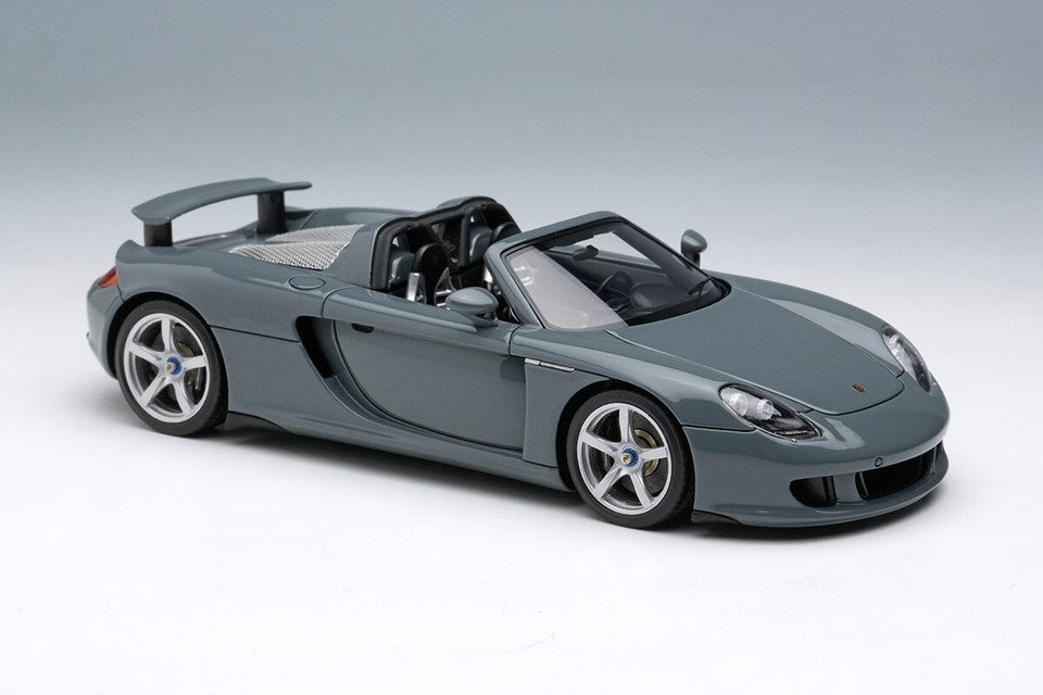 EIDOLON EM567C 1/43 Porsche Carrera GT 2004 Slate Grey Rear Wing Up Resin Model