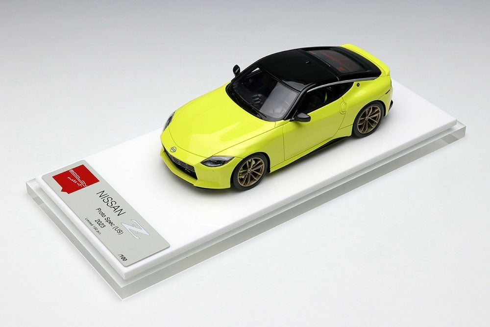 Make Up EIDOLON EM639 1/43 Nissan Z Proto Spec Ikazuchi Yellow/Black 2023