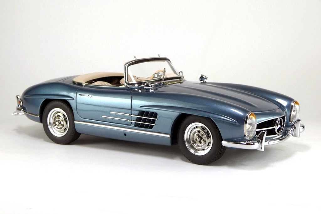 CMC M-283 1/18 Mercedes-Benz 300 SL W198 Roadster Hardtop 1957 Blue Metallic Die