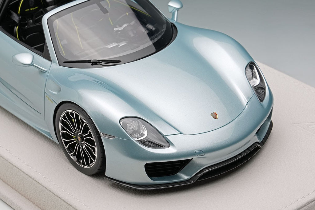 Make Up EIDOLON EML045F 1/18 Porsche 918 Spyder 2011 Liquid Metal Chrome Blue
