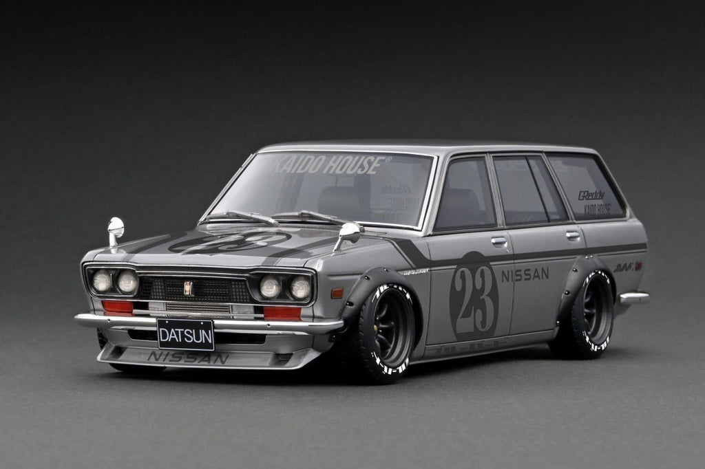 Ignition Model IG3151 1/18 Datsun Bluebird 510 Wagon Silver Watanabe