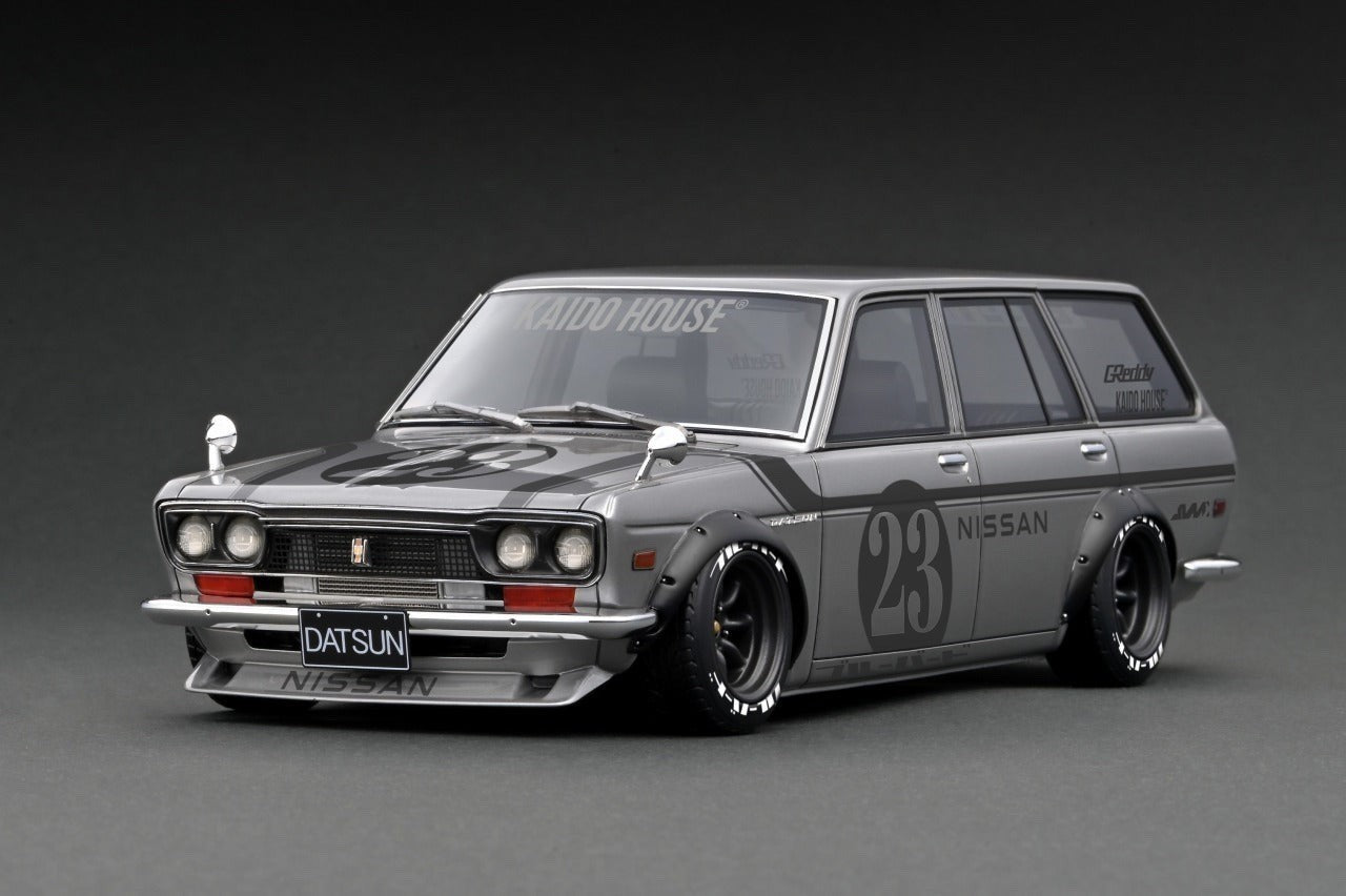 Ignition Model IG3151 1/18 Datsun Bluebird 510 Wagon Silver Watanabe