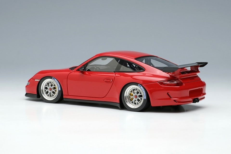 Make Up EIDOLON 1/43 Porsche 911 (997) GT3 RS (BBS Cup Wheel) 2007 Red EM710B