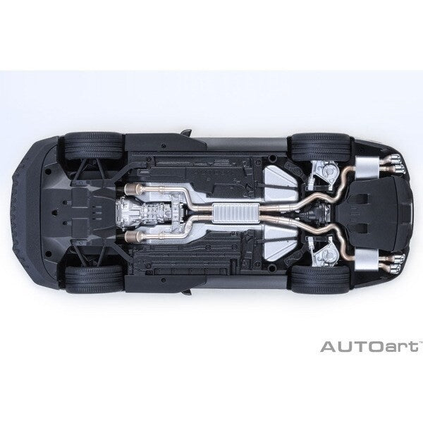 AUTOart 73096 1/18 Ford Mustang Shelby GT500 Silver w/ Black Stripes Diecast Mod