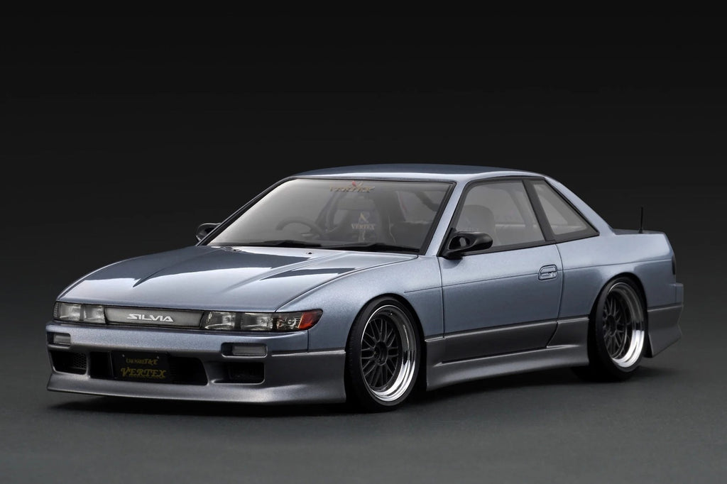 Ignition Model IG3590 1/18 Vertex S13 Silvia Blue Silver Grey BBS LM
