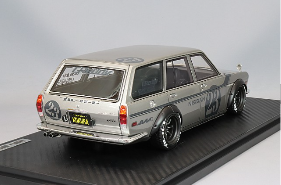 Ignition Model IG3151 1/18 Datsun Bluebird 510 Wagon Silver Watanabe