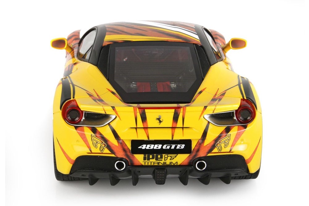 BBR P18221V 1/18 Ferrari 488 GTB IPE Tiger 2015 Giallo Modena Yellow Ltd 100pcs