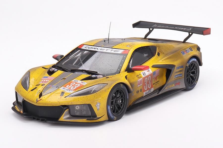 Top Speed TS0523 1/18 Corvette C8.R 2023 Le Mans Yellow #33 GTE AM Winner