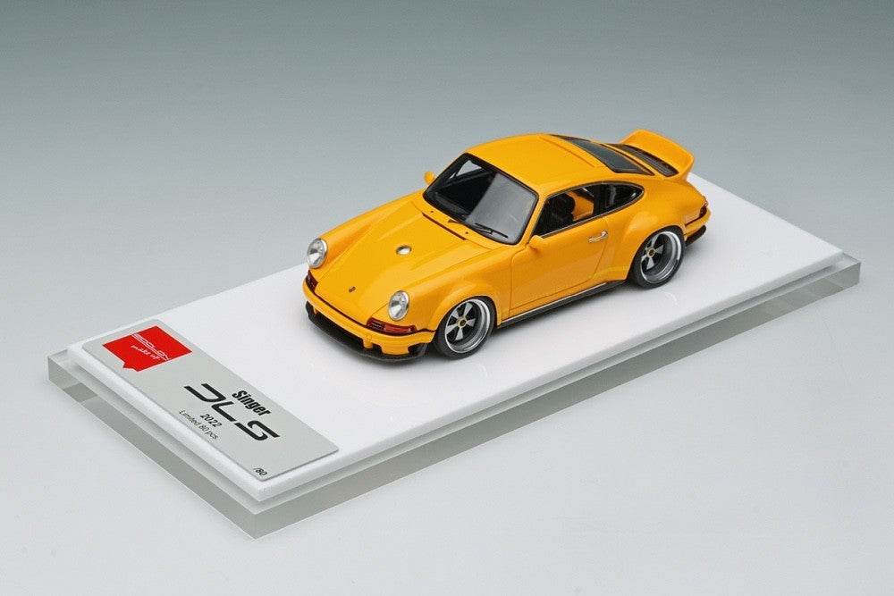 EIDOLON EM427T 1/43 Singer Porsche 911 DLS Restomod Speed Yellow