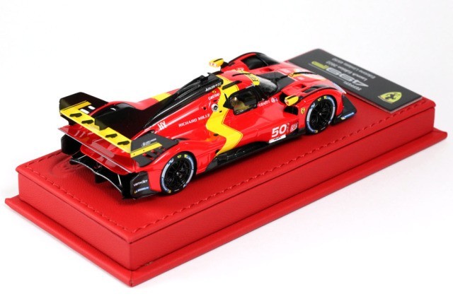 BBR Deluxe C280DL 1/43 Ferrari 499P Hypercar 2022 (Red Leather Base) Ltd 50pcs