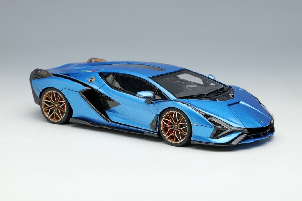EIDOLON EM533D 1/43 Lamborghini Sian FKP 37 2019 Blu Aegir