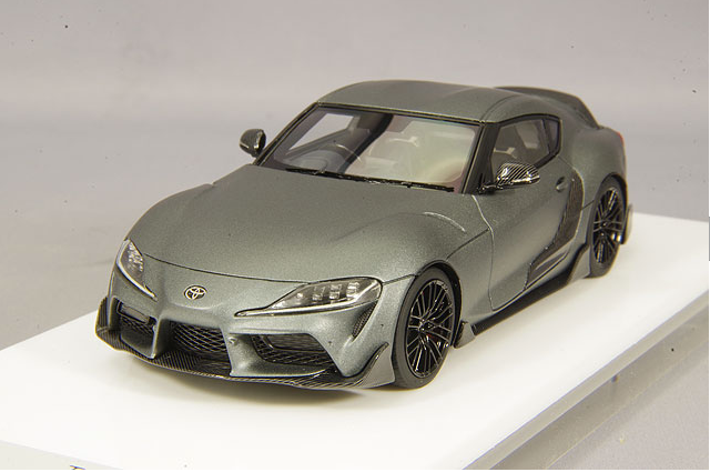 EIDOLON EM502B 1/43 Toyota GR Supra TRD Package Matte Storm Grey 2019