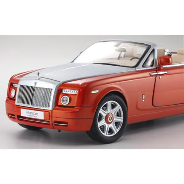 KYOSHO KS08871P 1/18 Rolls-Royce Phantom Drophead Coupé Orange Die-Cast Model