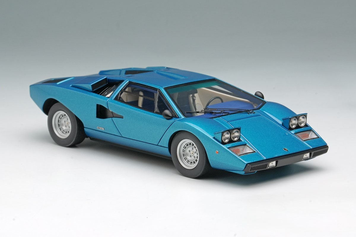 Make Up EIDOLON EM822C 1/43 Lamborghini Countach LP400 1974 Blue Resin