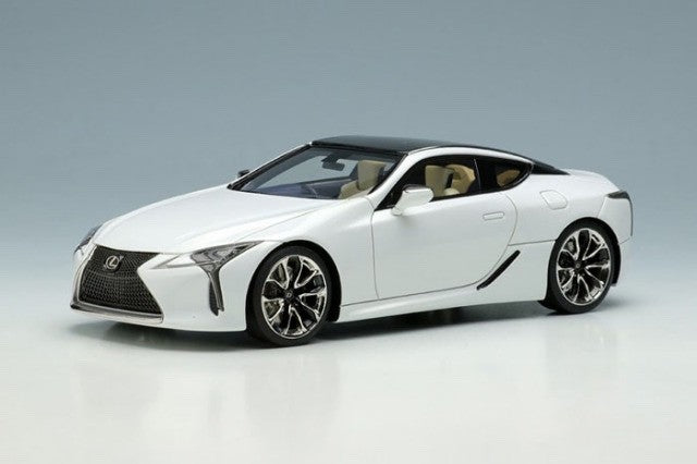 Make Up EIDOLON EM558A 1/43 Lexus LC500 L Package White Nova Pearl 2017 Coupe