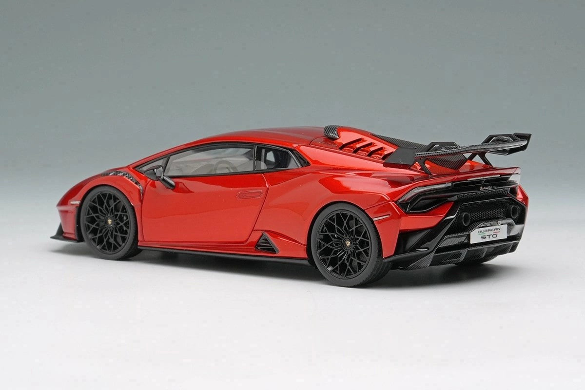 Make Up EIDOLON EM737B 1/43 Lamborghini Huracan STO 2021 Rosso Effesto Resin