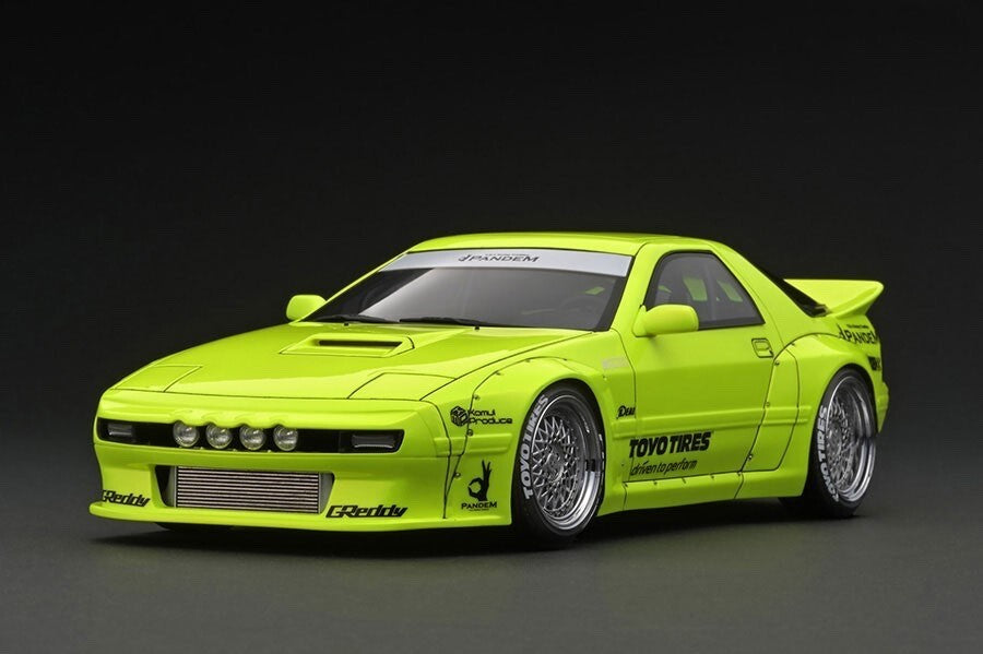 Ignition Model IG2912 1/18 Mazda RX-7 FC3S PANDEM Widebody Yellow