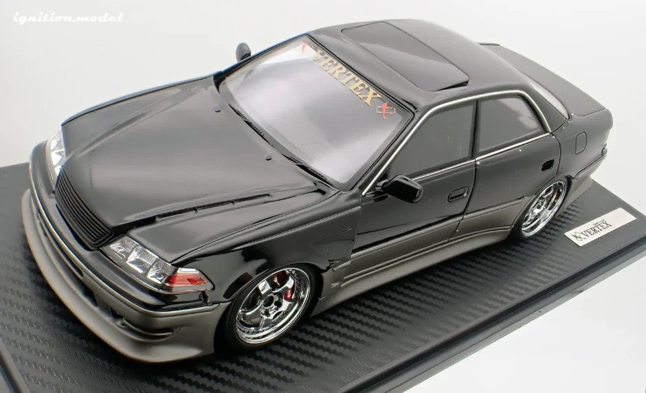 Ignition Model IG3579 1/18 VERTEX Toyota Mark II JZX100 Black/Gun Resin