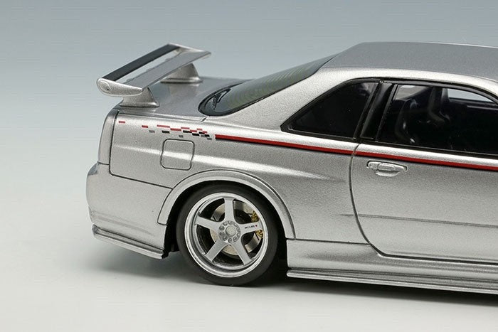 Make Up EIDOLON EM436A 1/43 Nissan Skyline GT-R BNR34 Nismo R-tune Silver