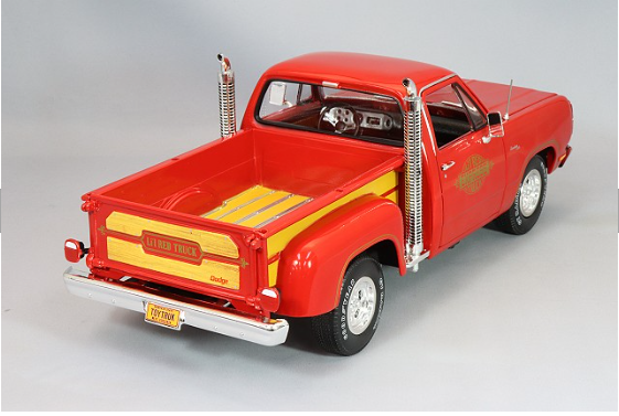 Auto World KS-AW319 1/18 Dodge D100 Utiline Pickup 1979 Red Lil Red Truck