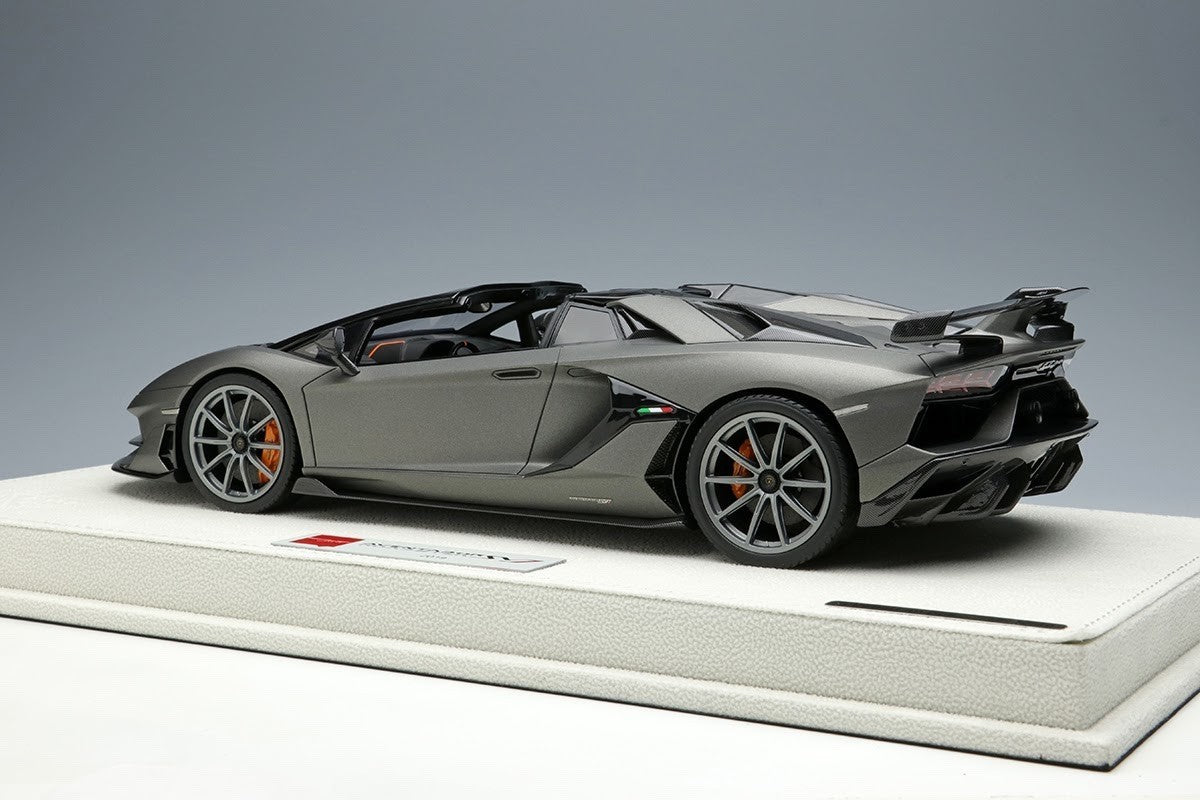 EIDOLON EML028E 1/18 Lamborghini Aventador SVJ Roadster Grigio Titan Resin Car