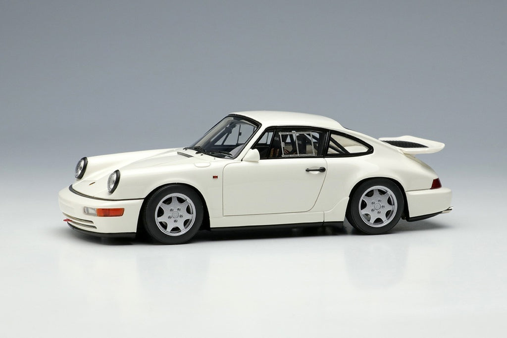 Make Up VISION VM164A 1/43 Porsche 911 Carrera 4 Lightweight Arctic White 1990