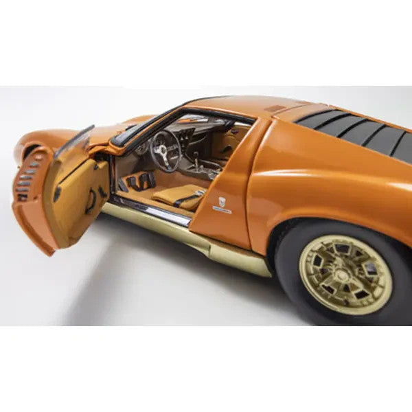 Kyosho KS08314PB 1/18 Lamborghini Miura P400 Orange Diecast Model Car
