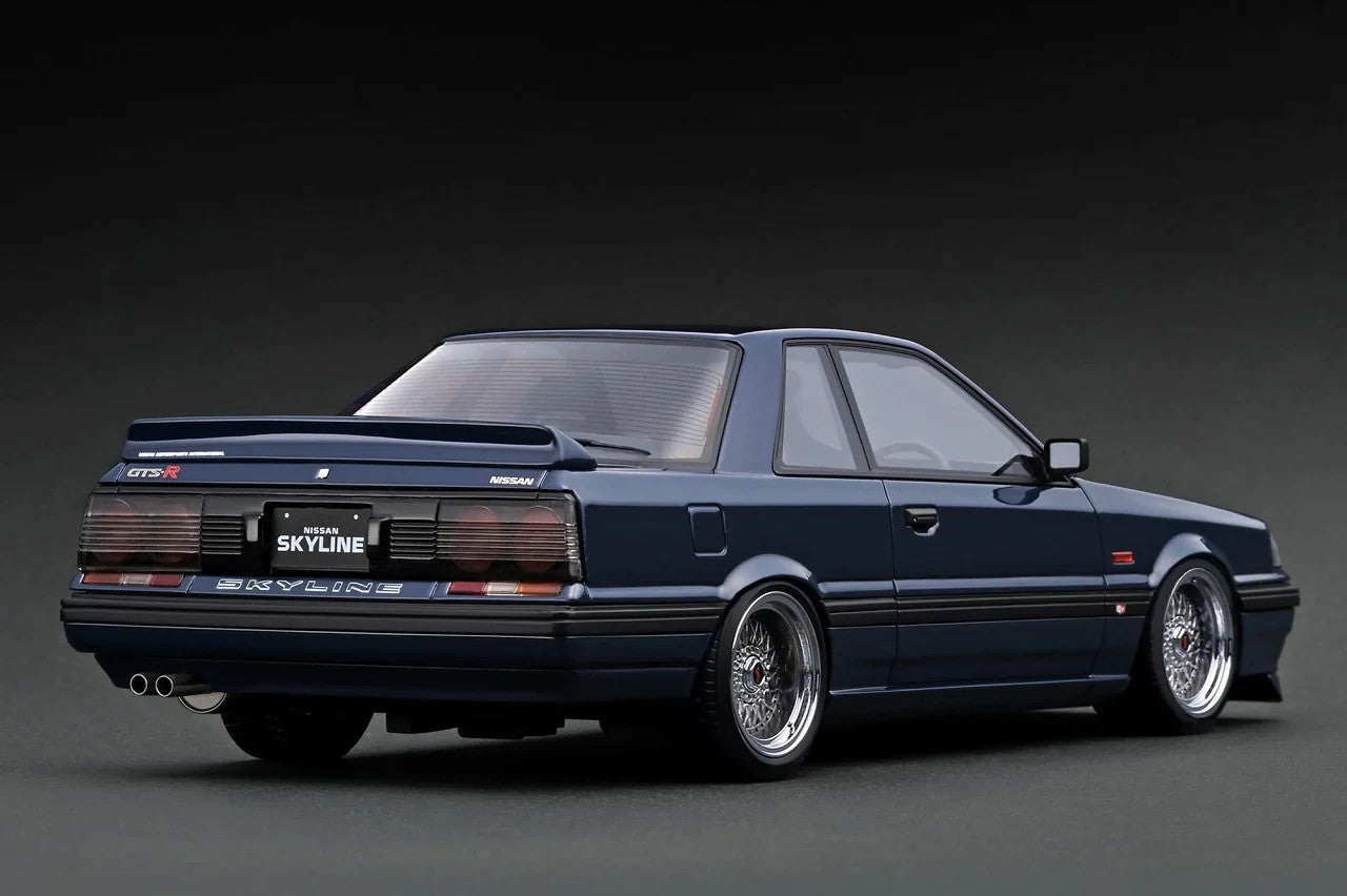 Ignition Model IG4008 1/18 Nissan Skyline GTS-R R31 Blue Black Resin