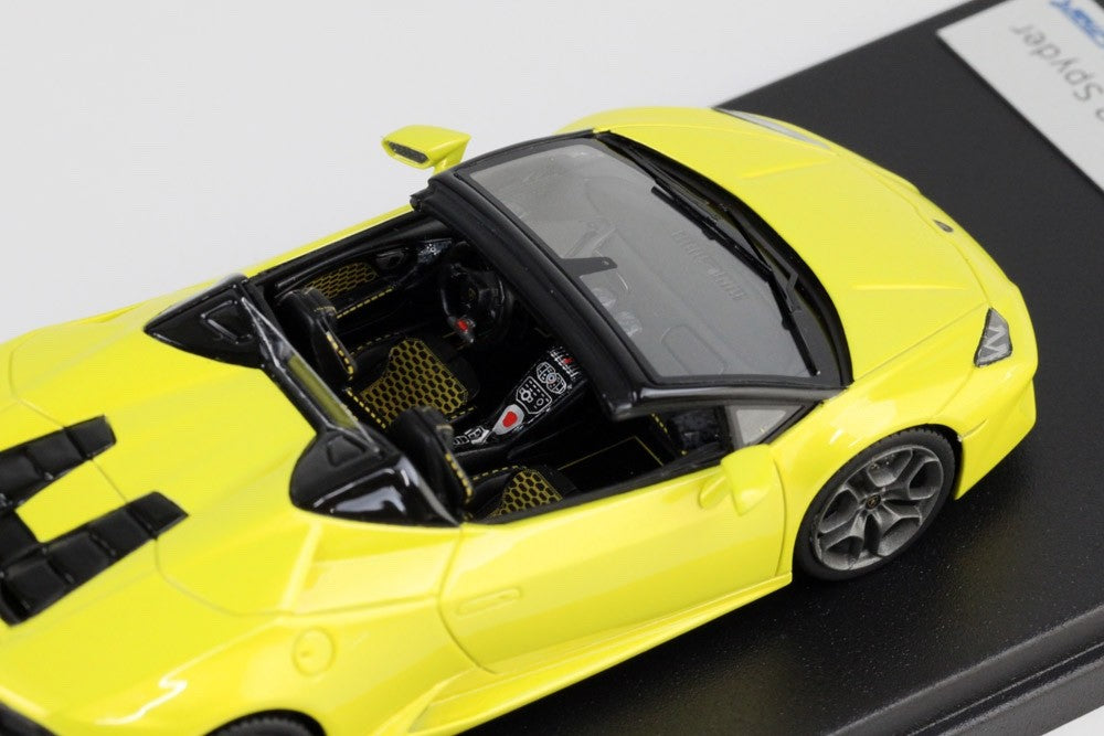 Looksmart LS464A 1/43 Lamborghini Huracan LP580-2 Spyder Giallo Tenerife Resin