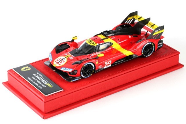 BBR Deluxe C280DL 1/43 Ferrari 499P Hypercar 2022 (Red Leather Base) Ltd 50pcs