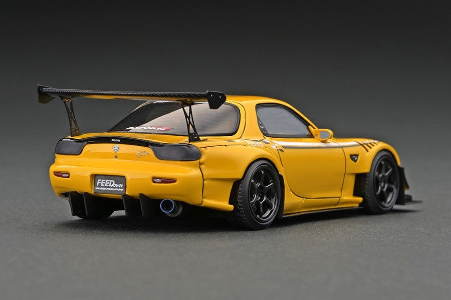 ignition model IG3022 1/43 Mazda FEED Afflux GT3 FD3S Yellow Resin